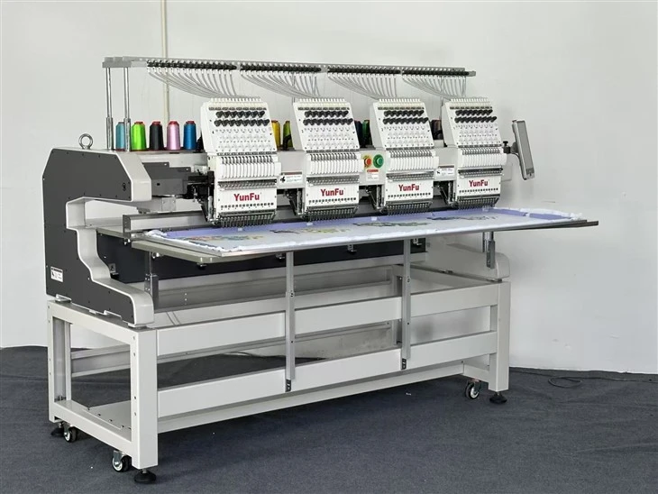 4-head 15 Needles Embroidery Machine For Factory Cap Shirts factory