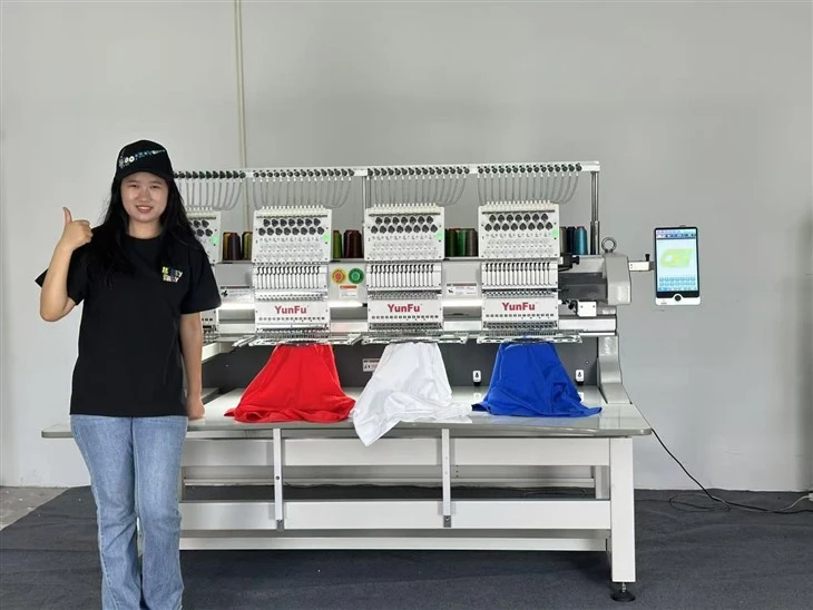 4-head 15 Needles Embroidery Machine For Factory Cap Shirts price