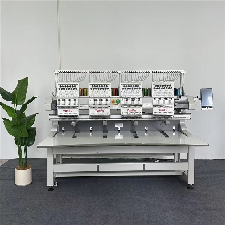 4-head 15 Needles Embroidery Machine For Factory Cap Shirts best