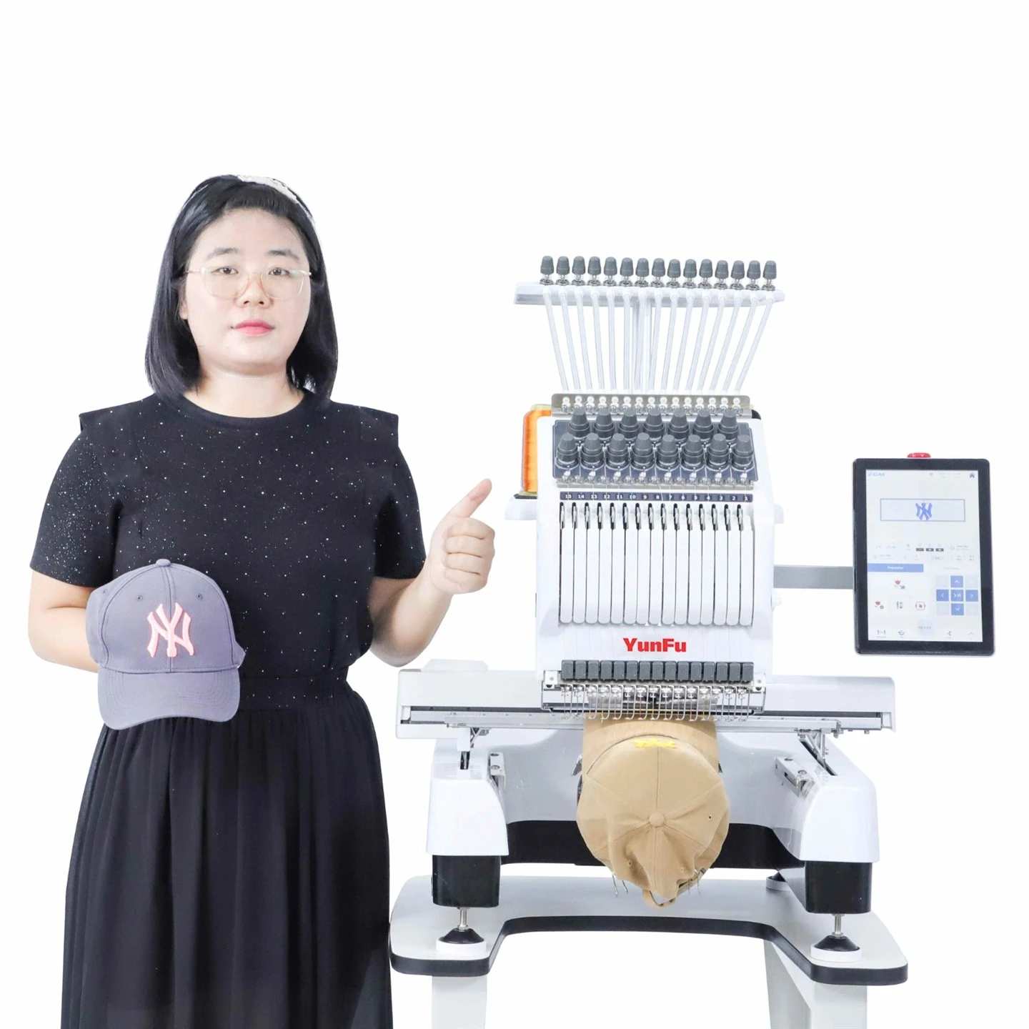 Latest Home Use Single Head Computerized Embroidery Machine With 15 Needles For Cap Embroidery
