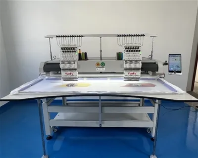 Máquina de bordar-de grande área com 2 cabeças