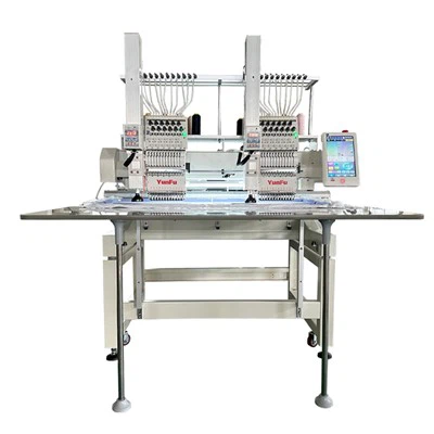 Máquina de bordar com dispositivo de corte a laser